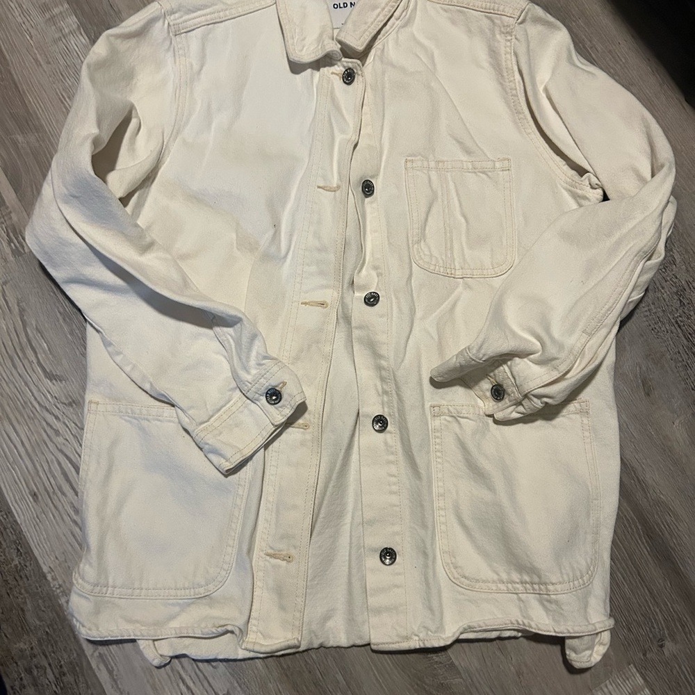 Old Navy Womens Cream Jacket
